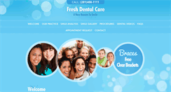 Desktop Screenshot of freshdentalcaretx.com